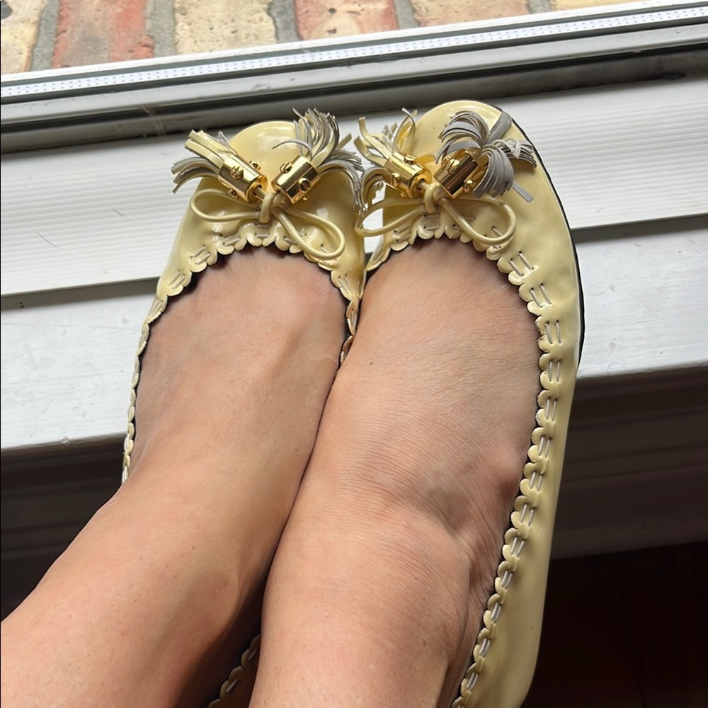 Tory Burch Yellow Flats